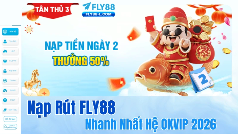 FLY88 hỗ trợ nạp rút tiền siêu tốc qua USDT TRC20 và ngân hàng nội địa trong 30 giây